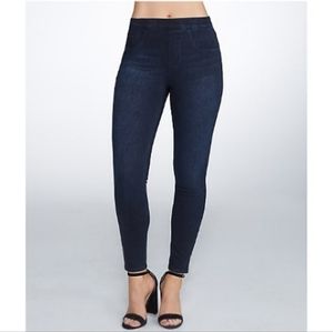 SPANX Jean-Ish Ankle Leggings in Twilight Rinse